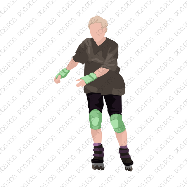 Vector Roller Skaters Set (+PNGs) - Post Digital Architecture — Free and Affordable Resources for Architects