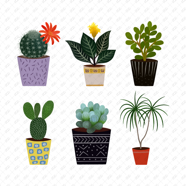 Indoor Plants Multi-Pack (Top View and Side View) - Post Digital Architecture — Free and Affordable Resources for Architects