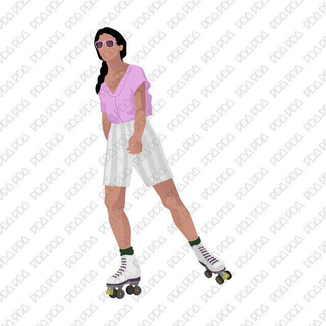 Vector Roller Skaters Set (+PNGs) - Post Digital Architecture — Free and Affordable Resources for Architects