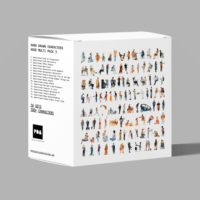 Hand Drawn Characters Huge Multi-Pack 3 (Recommended)