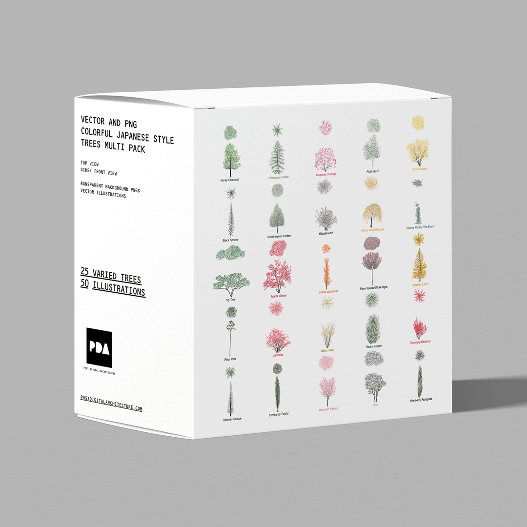 Multicolor Pack Boxed Multi-Packs for Architectural Designs & Resources