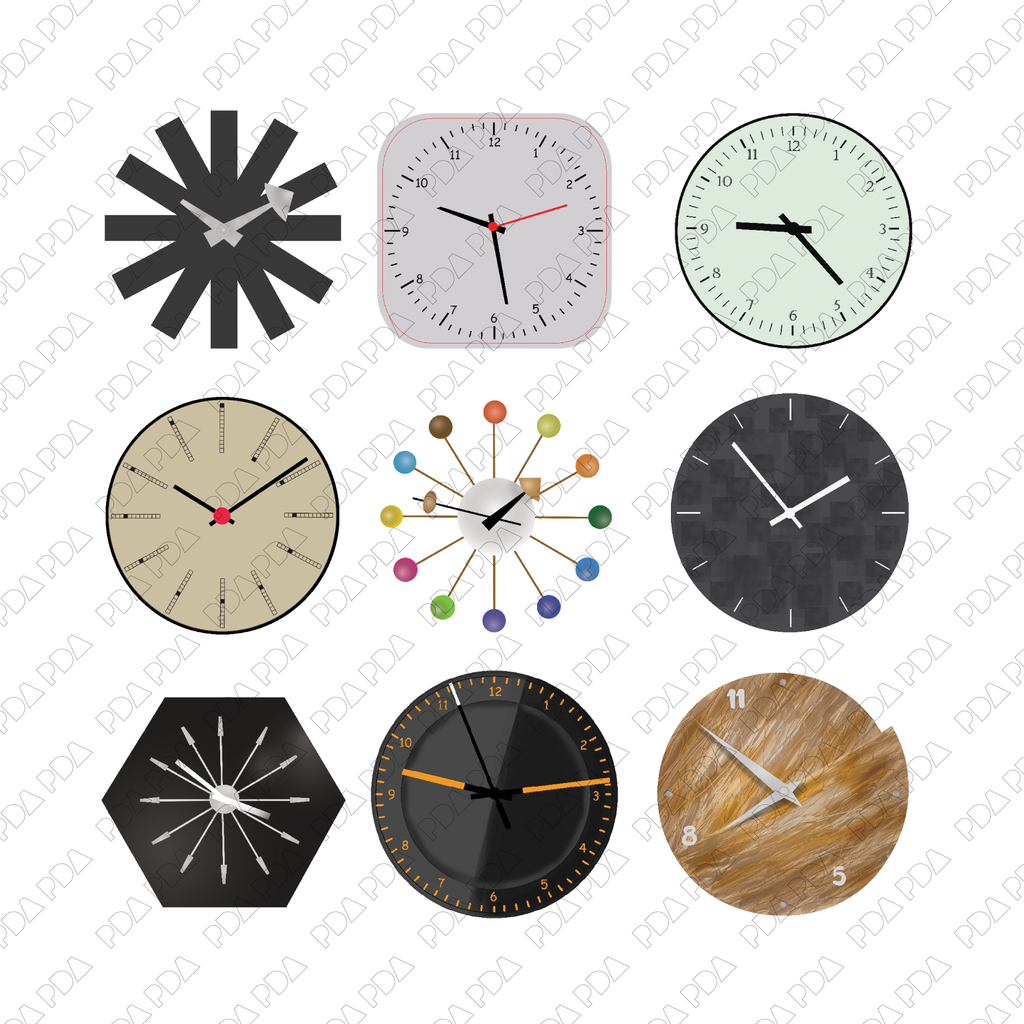 Free Modern Wall Clocks - High Quality PNG