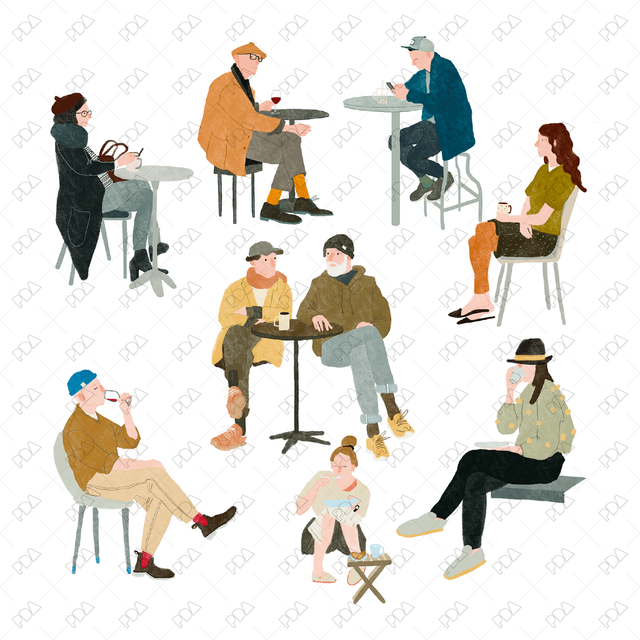 Hand Drawn Characters Multi-Pack 1 - Post Digital Architecture — Free and Affordable Resources for Architects