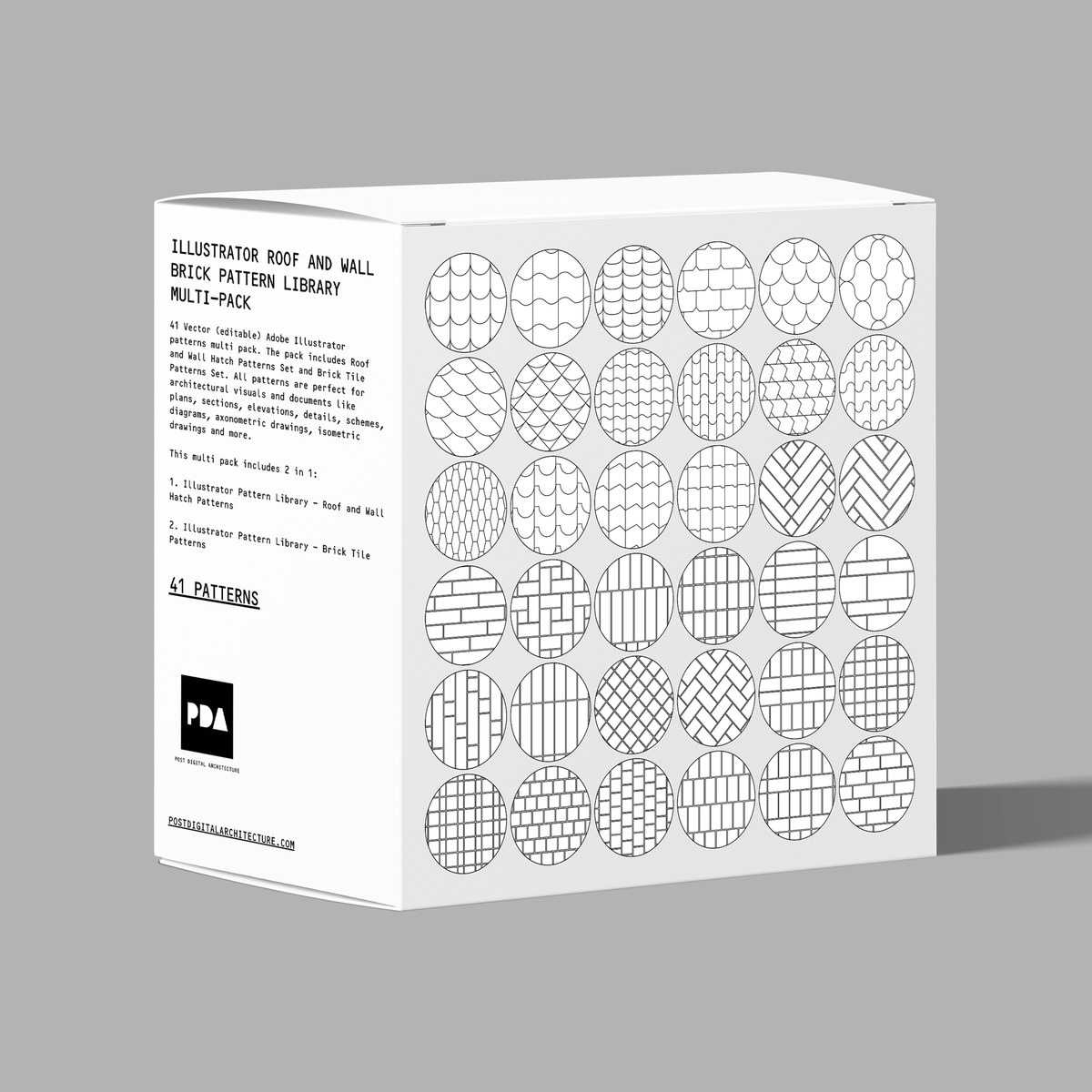 Illustrator Brick Pattern Library Pack