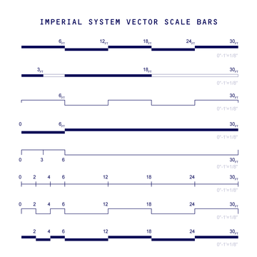 Free Vector Scale Bars for Architectural Docs
