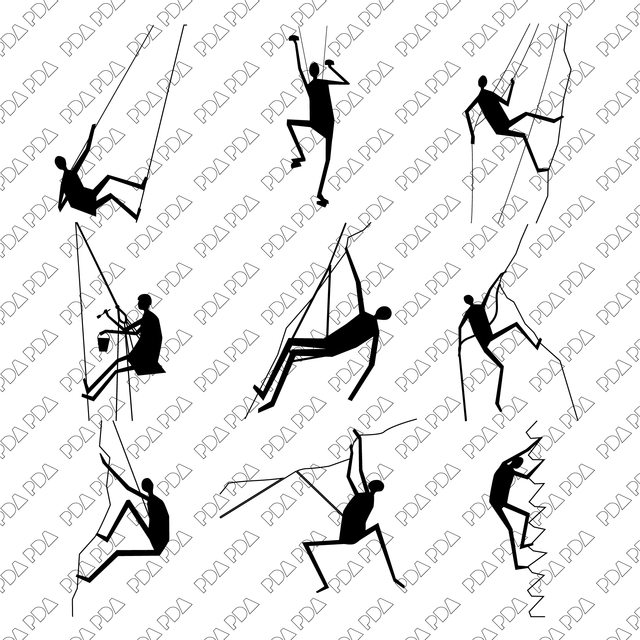 Vector Japanese People - Climbers - Post Digital Architecture — Free and Affordable Resources for Architects