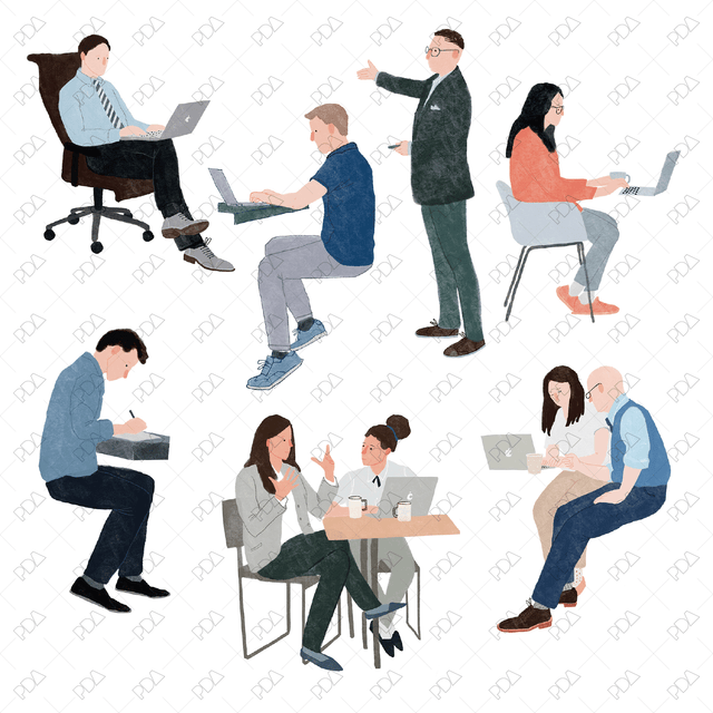Hand Drawn Office People