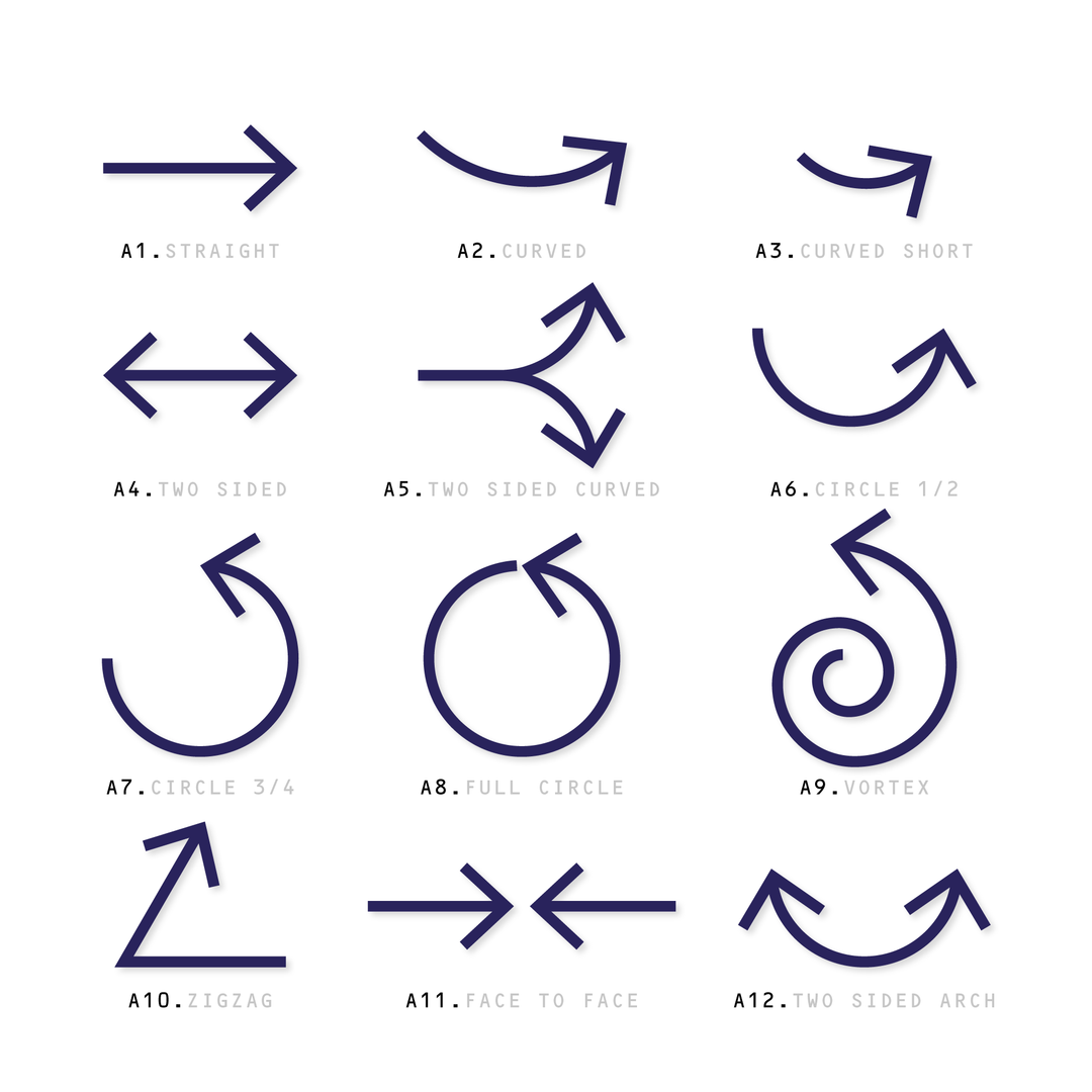 PNG & Vector Arrows Set - 12 Stylish Designs