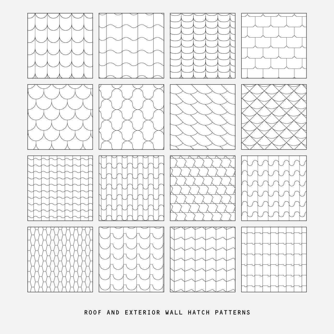 Illustrator Pattern Library Roof And Wall Hatch Patterns Illustrator Pattern Library Roof And Wall Hatch Patterns