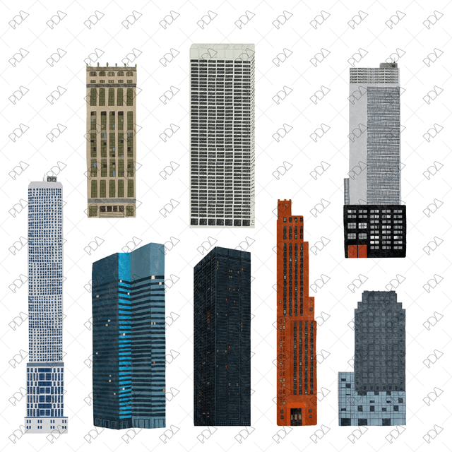 High Quality Skyscrapers Set - Post Digital Architecture — Free and Affordable Resources for Architects