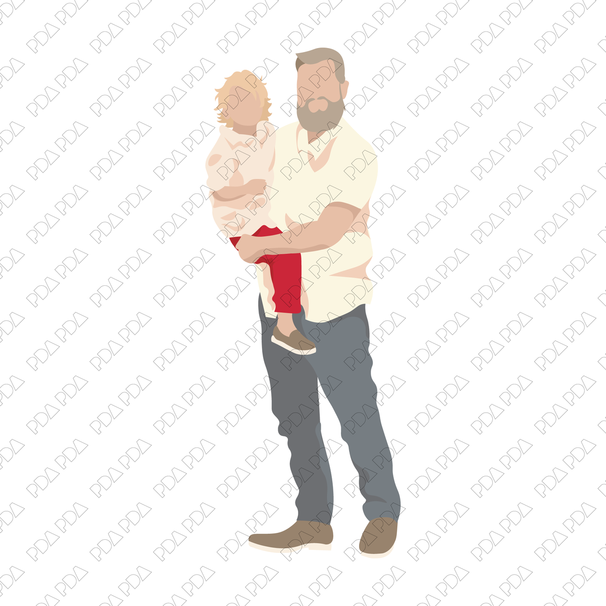 Vector Parents & Children - 17 Character Set